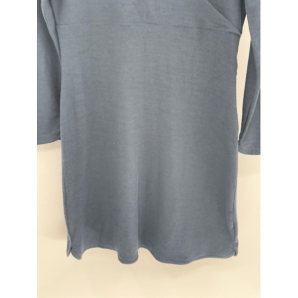 Toad & Co Dress Women Size Large Navy Blue Long Sleeve - Picture 11 of 12